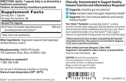 SFI HEALTH Ther-Biotic® Postbiotic (Epicor®)