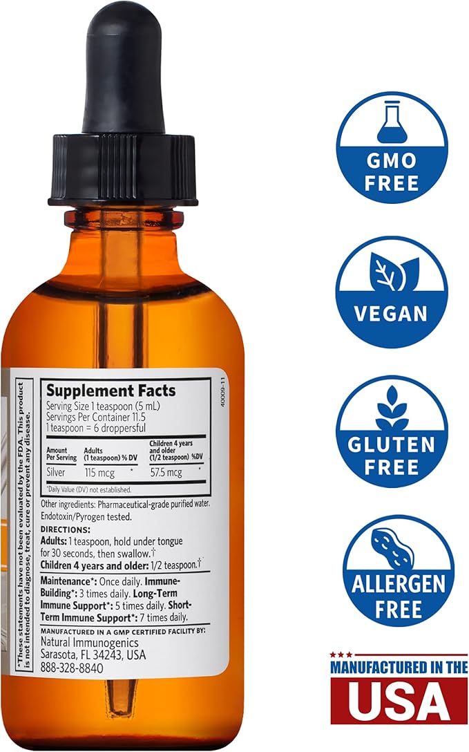 ARGENTYN 23 Pro Bio-Active Silver Hydrosol 23 ppm Dropper 2 fl oz