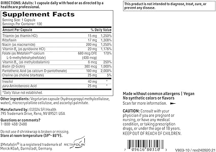 SFI HEALTH B Complex Plus