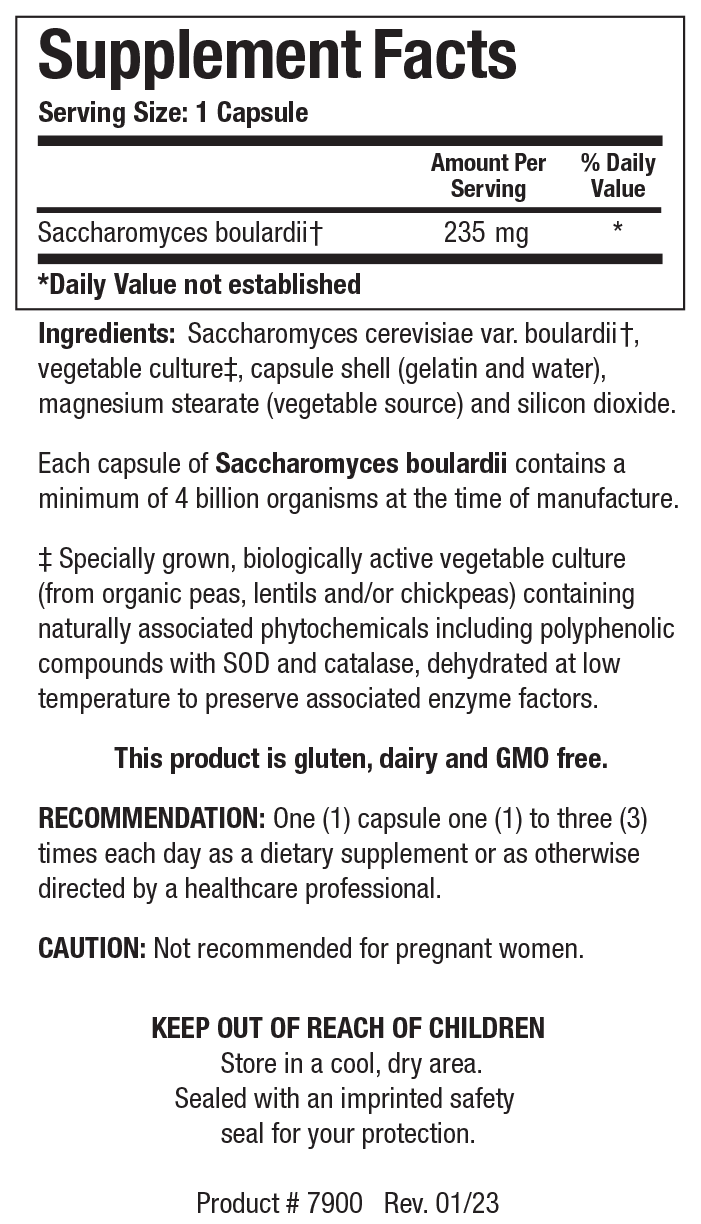 BIOTICS RESEARCH Saccharomyces boulardii