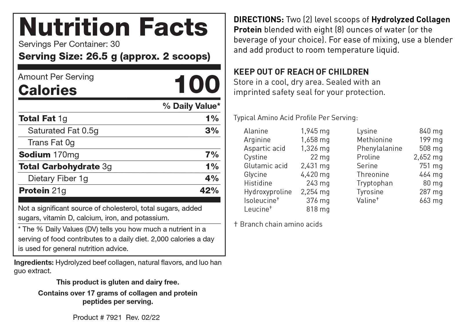 BIOTICS RESEARCH Hydrolyzed Collagen Protein