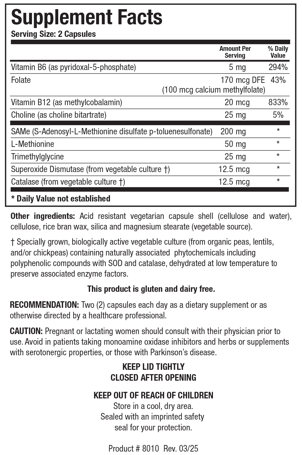 BIOTICS RESEARCH SAMethylate Plus™