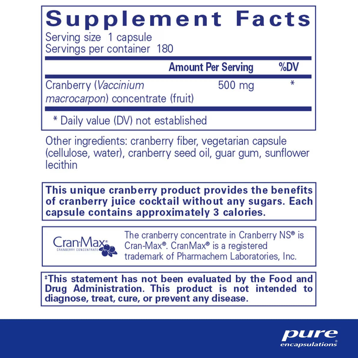 Pure Encapsulations Cranberry NS®
