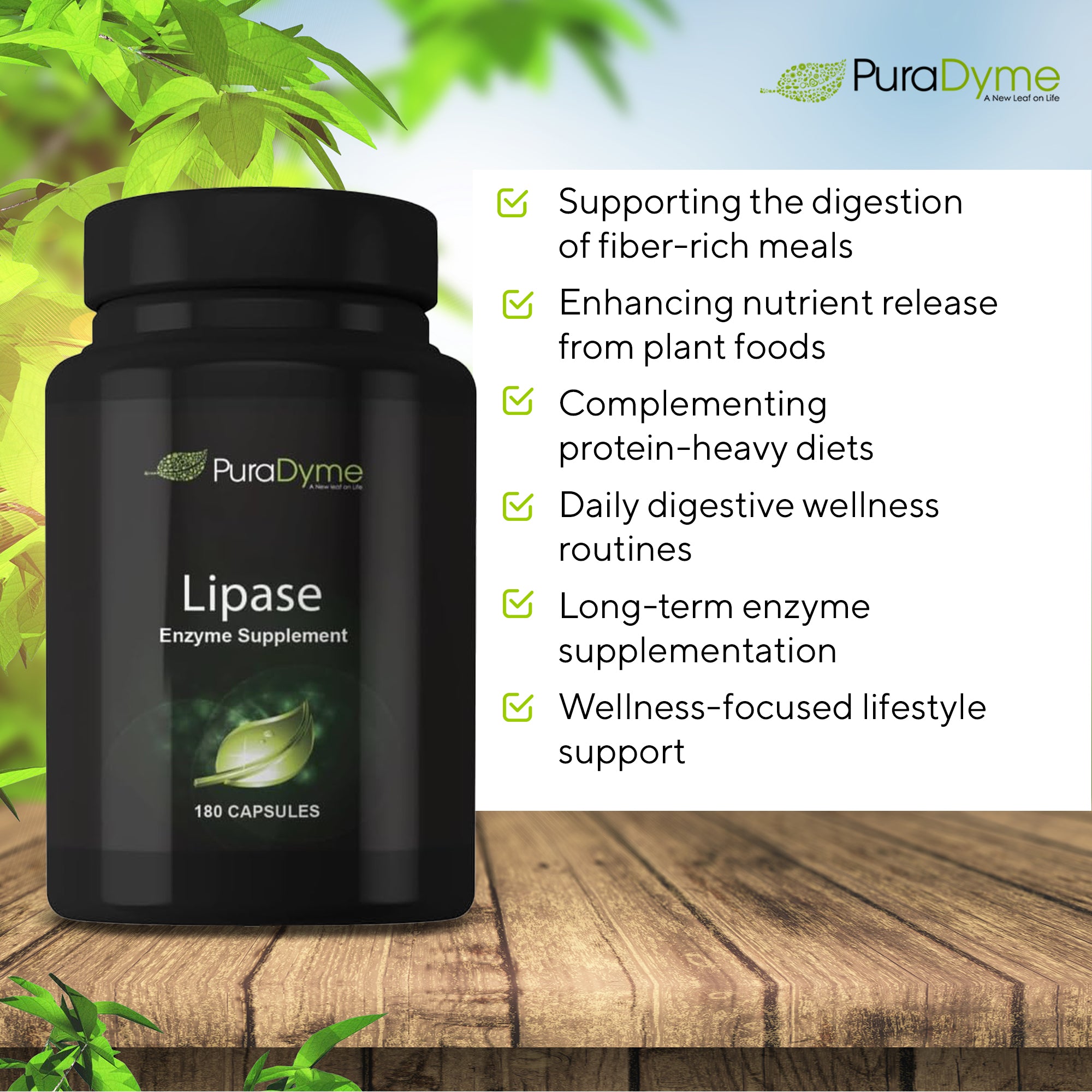 PURADYME  Lipase 180 Caps