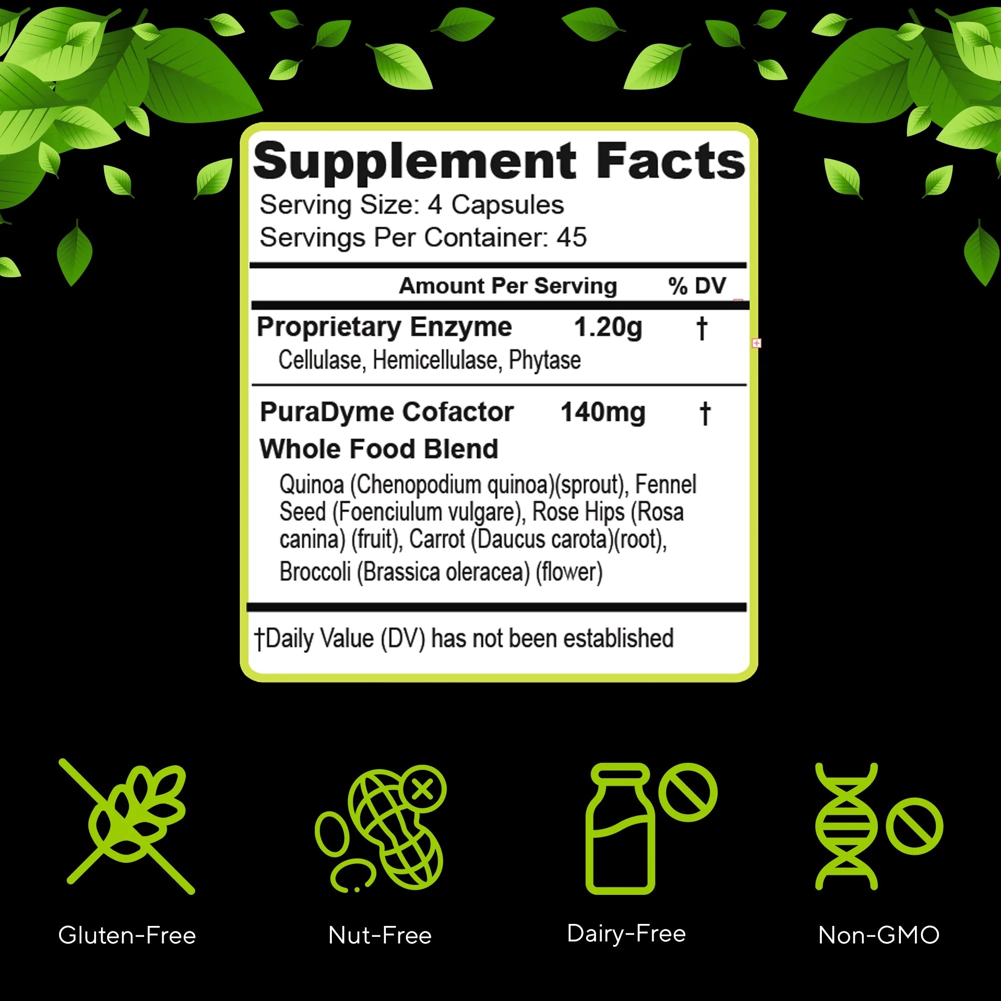 PURADYME Cellulase 180 Caps