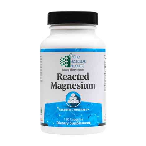 ORTHOMOLECULAR Reacted Magnesium Dietary Supplement 120 Capsule Bottle with Essential Minerals
