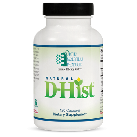 ORTHOMOLECULAR Natural D-Hist 120 Capules Bottle helps promote respiratory health and immune balance