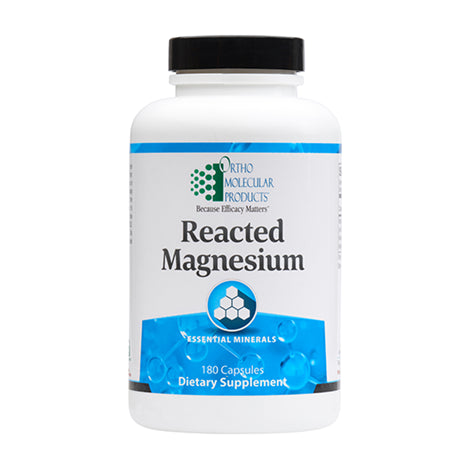 ORTHOMOLECULAR Reacted Magnesium Dietary Supplement 180 Capsule Bottle with Essential Minerals