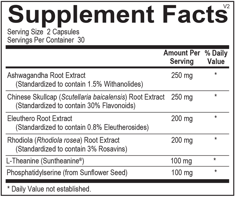 ORTHOMOLECULAR AdreneVive Endocrine Health Capsules- Facts and Information