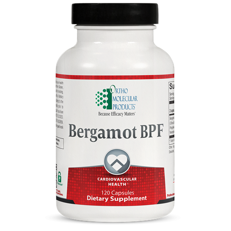 ORTHOMOLECULAR Bergamot BPF 120 Capsules bottle Preserves Arterial Health and Elasticity
Supports Healthy CoQ-10 Levels