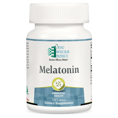Ortho Molecular Melatonin supplement — supports healthy sleep cycle regulation