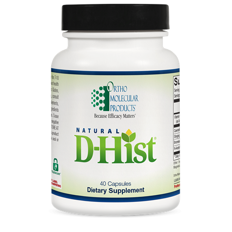 ORTHOMOLECULAR Natural D-Hist Capsules - promotes respiratory health and immune balance
