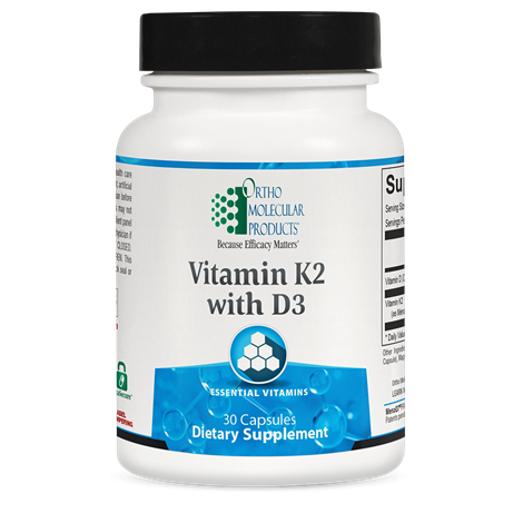 ORTHOMOLECULAR Vitamin K2 with D3 Essential Vitamins- Promotes Bone Health and Proper Calcium Storage