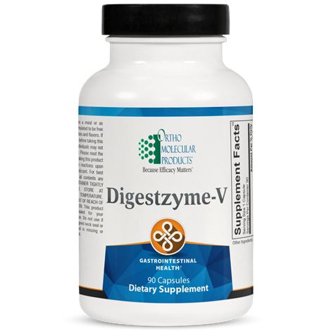 Ortho Molecular Digestzyme-V supplement — supports plant-based digestive enzyme activity