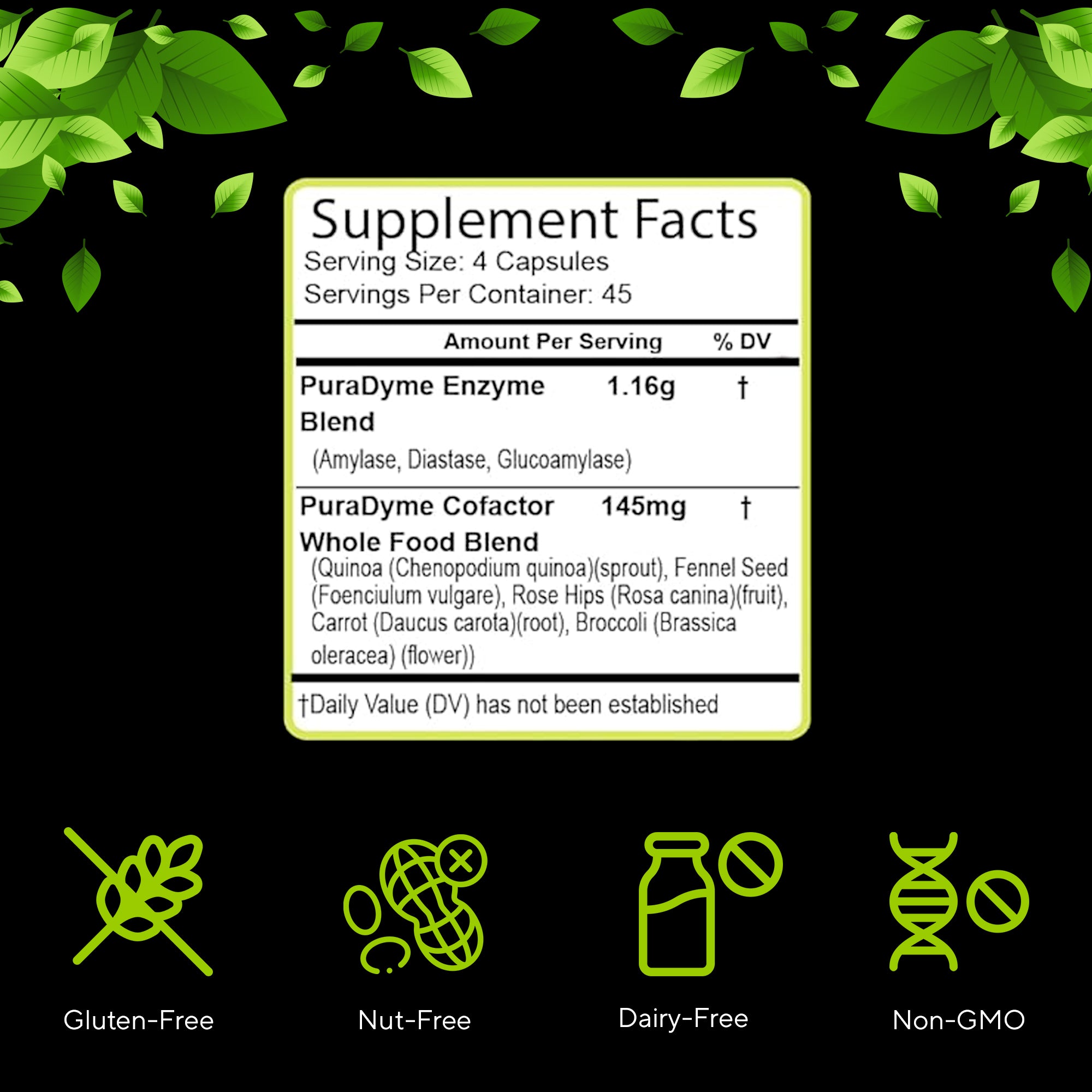 PURADYME  Amylase 180 Caps
