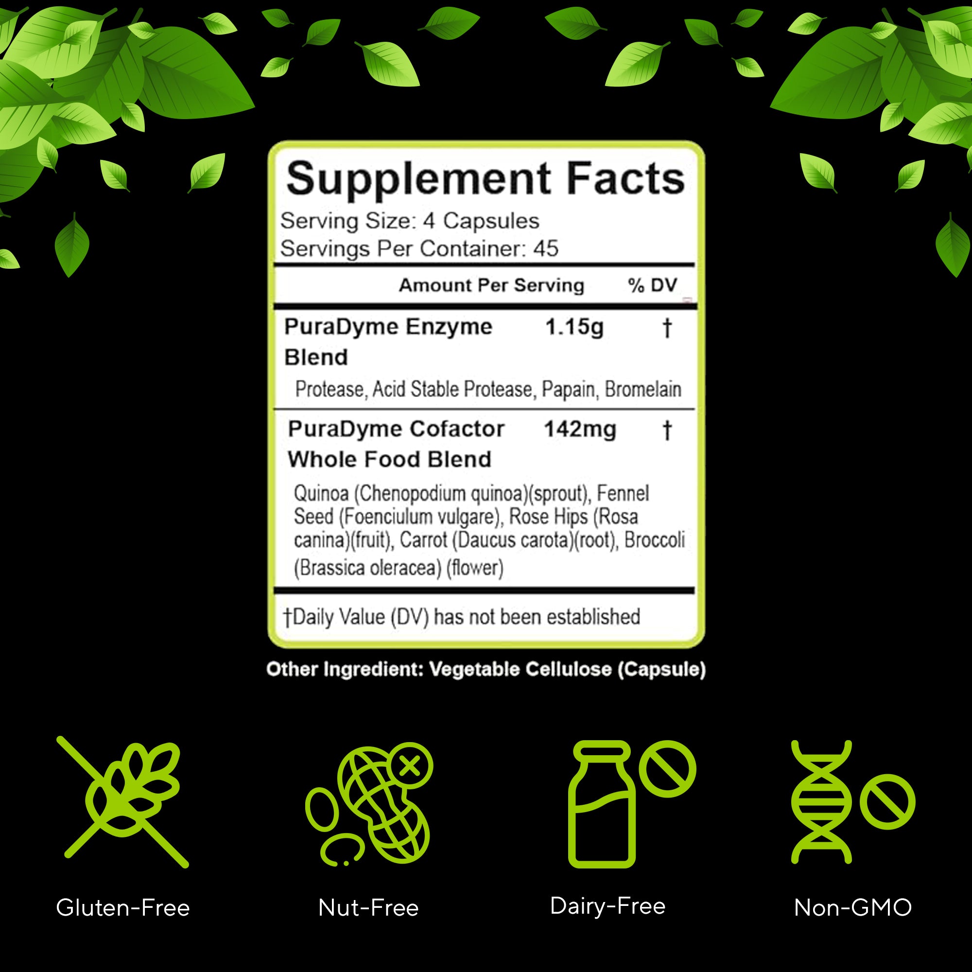 PURADYME  Protease 180 Caps