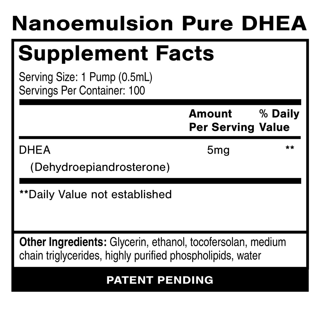 QUICKSILVER Pure DHEA 1.7 fl oz