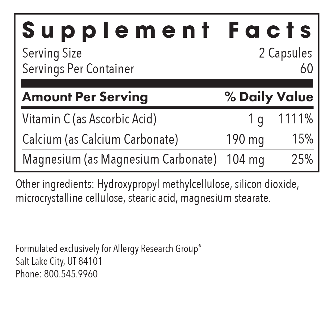 Allergy Research Group - Buffered Vitamin C
