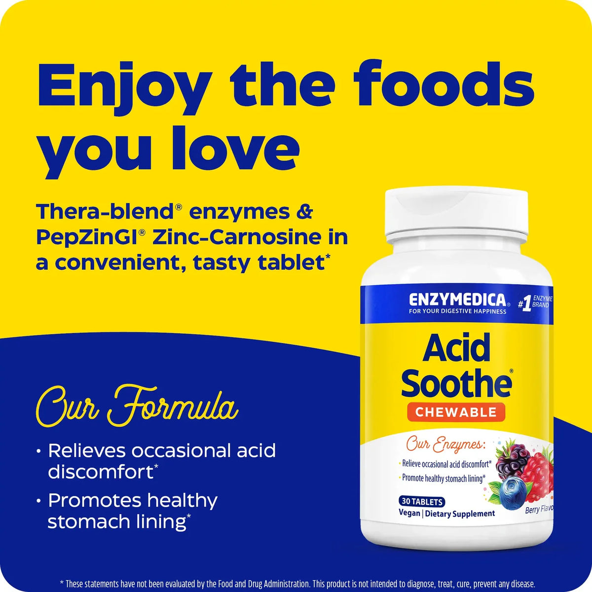 Enzyme Science Acid Soothe® Chewable