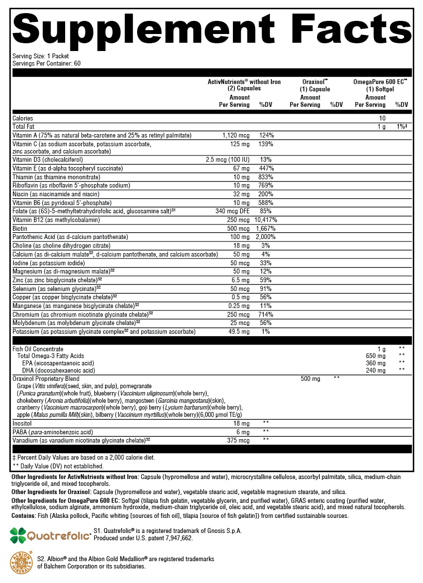 XYMOGEN ActivEssentials™ 60 Packets