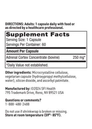 SFI HEALTH Adrenal Cortex 60