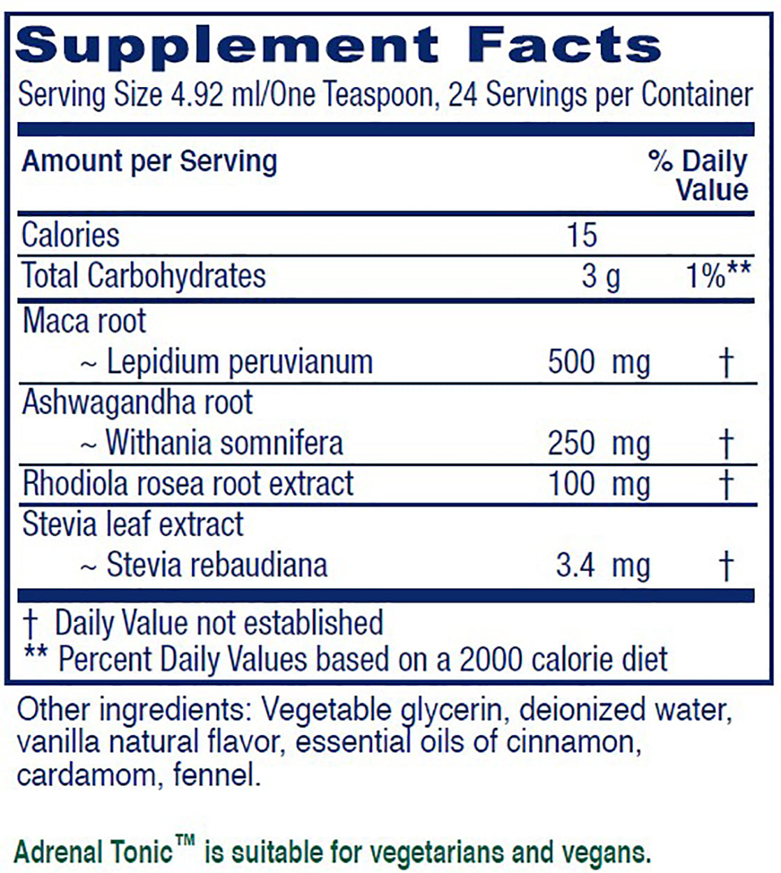 Adrenal Tonic™ ~ Chai Spice Adrenal Support ~ 4 ounces