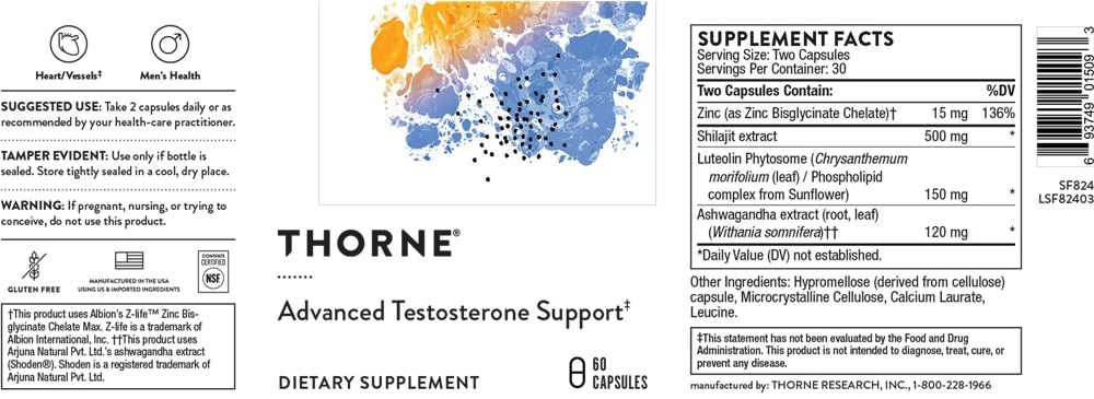 THORNE Advanced Testosterone Support