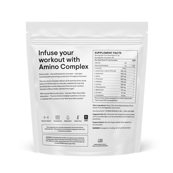 THORNE Amino Complex Stick Packs - Berry