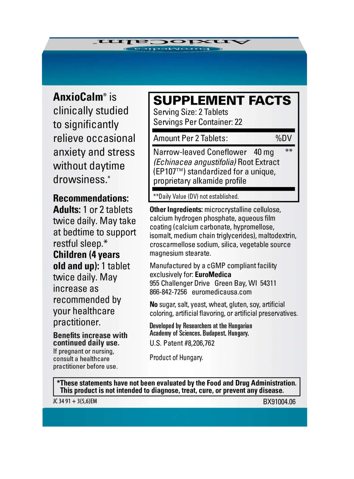 EuroMedica AnxioCalm®