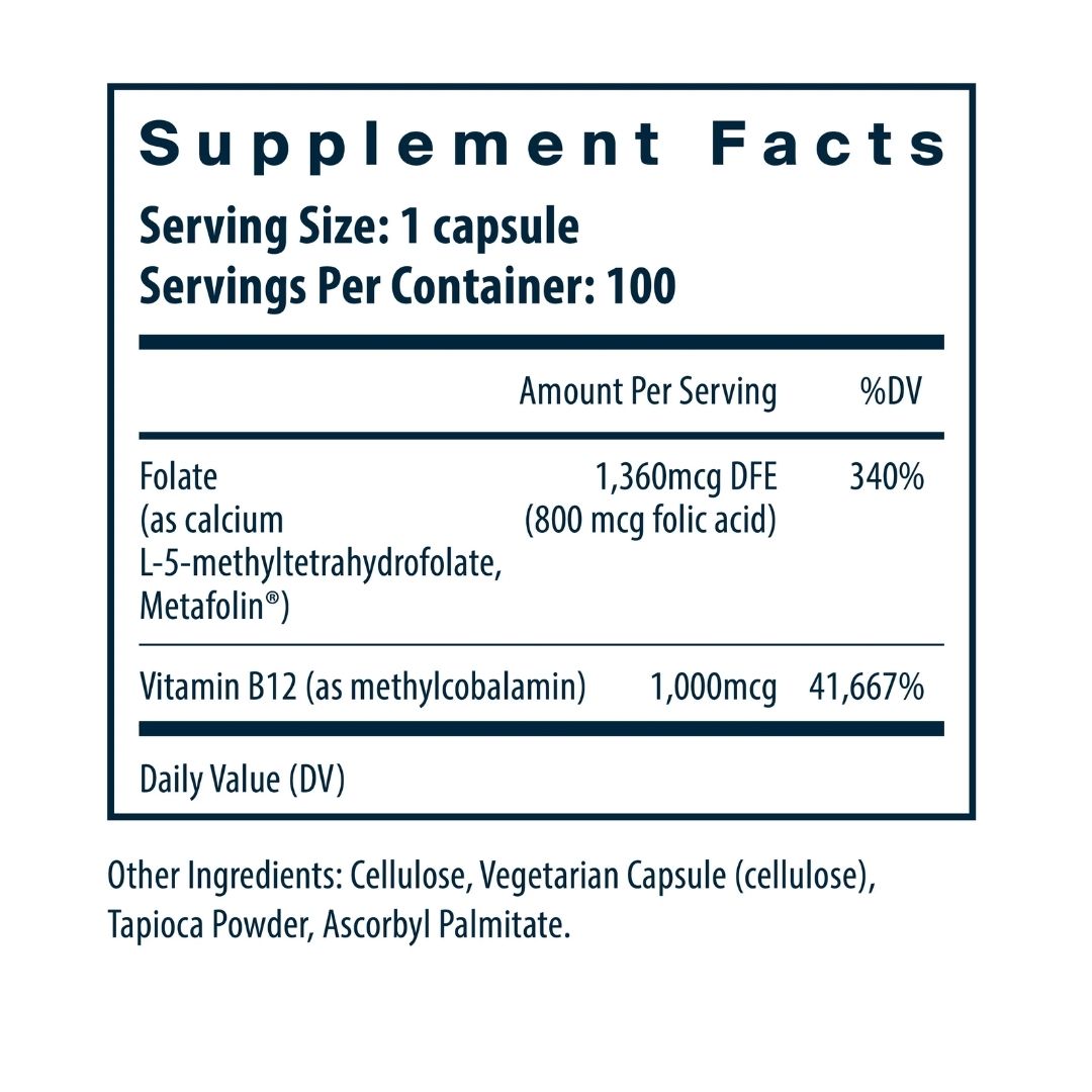 Vital Nutrients B12 & Methyl Folate