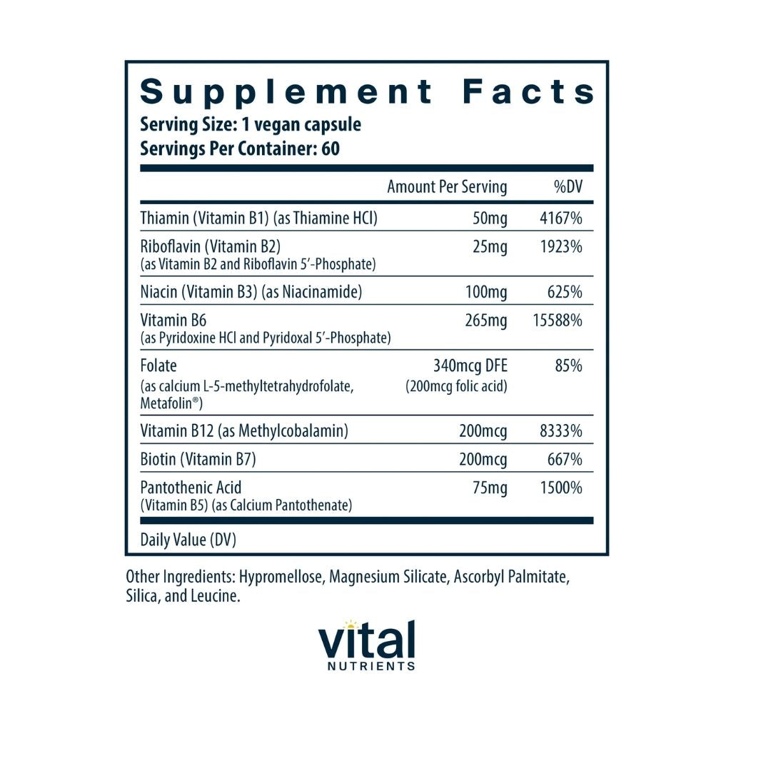 Vital Nutrients B6 + B Complex