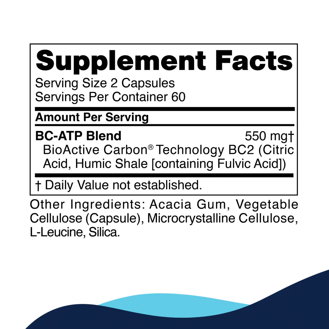 CellCore Biosciences BC-ATP bottle displaying supplement label and branding