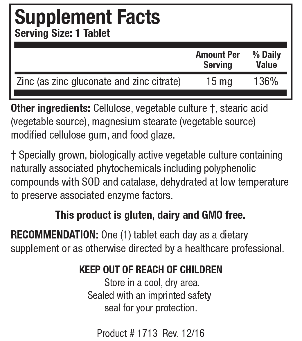 BIOTICS RESEARCH Zn-Zyme™ (Zinc)