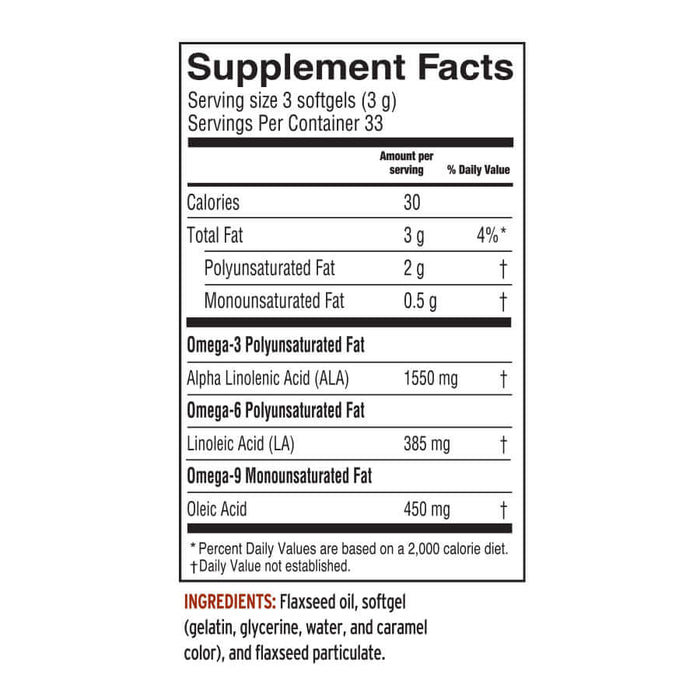 Lignan Flax Oil 250 Softgels