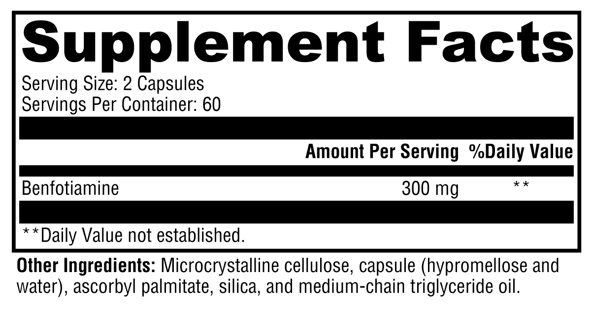 XYMOGEN Benfotiamine 120 Capsules