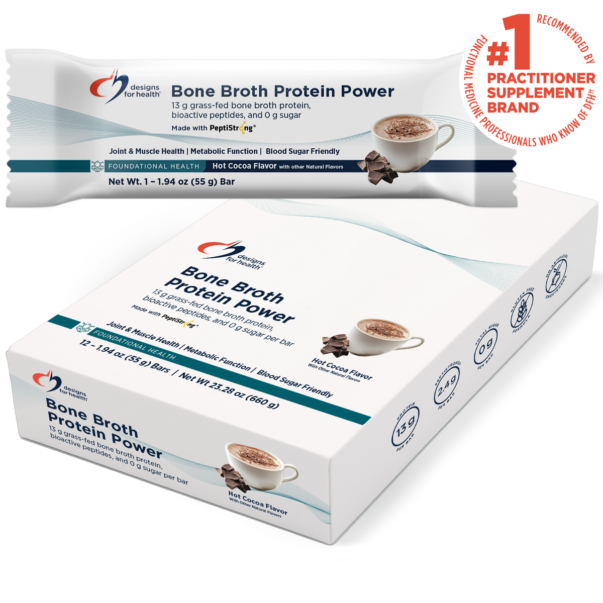 Designs for health Bone Broth Protein Power (Previously Fx Bar)