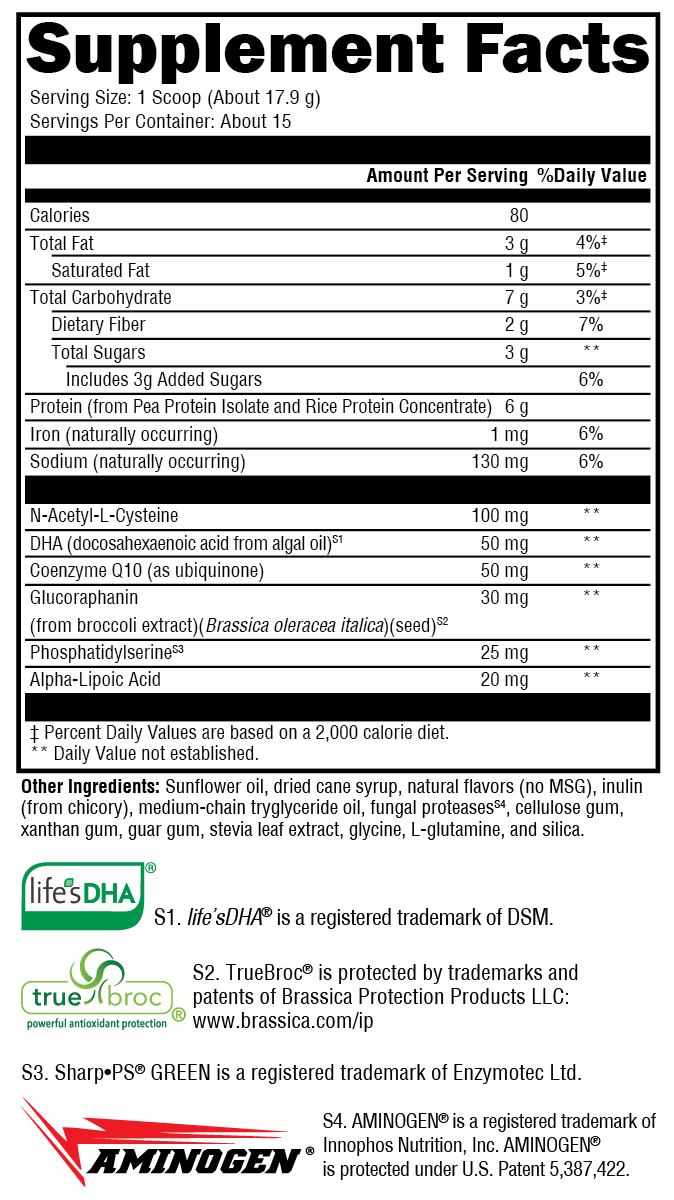XYMOGEN BrainSustain™ for Kids Vanilla Delight 15 Servings