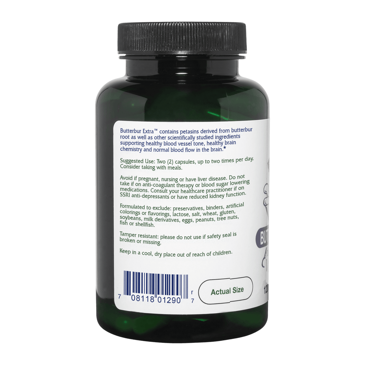 Butterbur Extra™ ~ Brain Chemistry & Vessel Support ~ 120 capsules