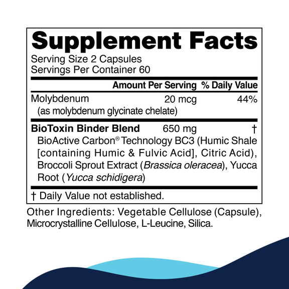 CellCore Biosciences Biotoxin Binder bottle showing product packaging and label