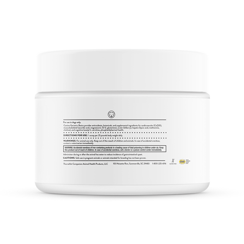 THORNE Canine Geriatric Basics Powder