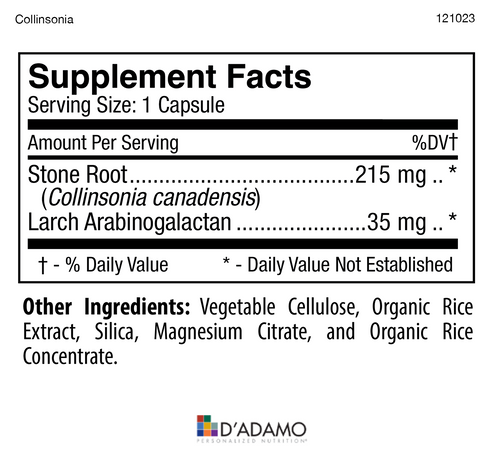 D’Adamo Personalized Nutrition® - Collinsonia Plus
