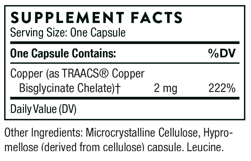 THORNE Copper Bisglycinate