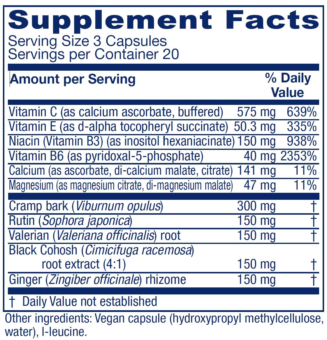 Cramp Bark Extra™ ~ Menstrual Support - 15 Capsules