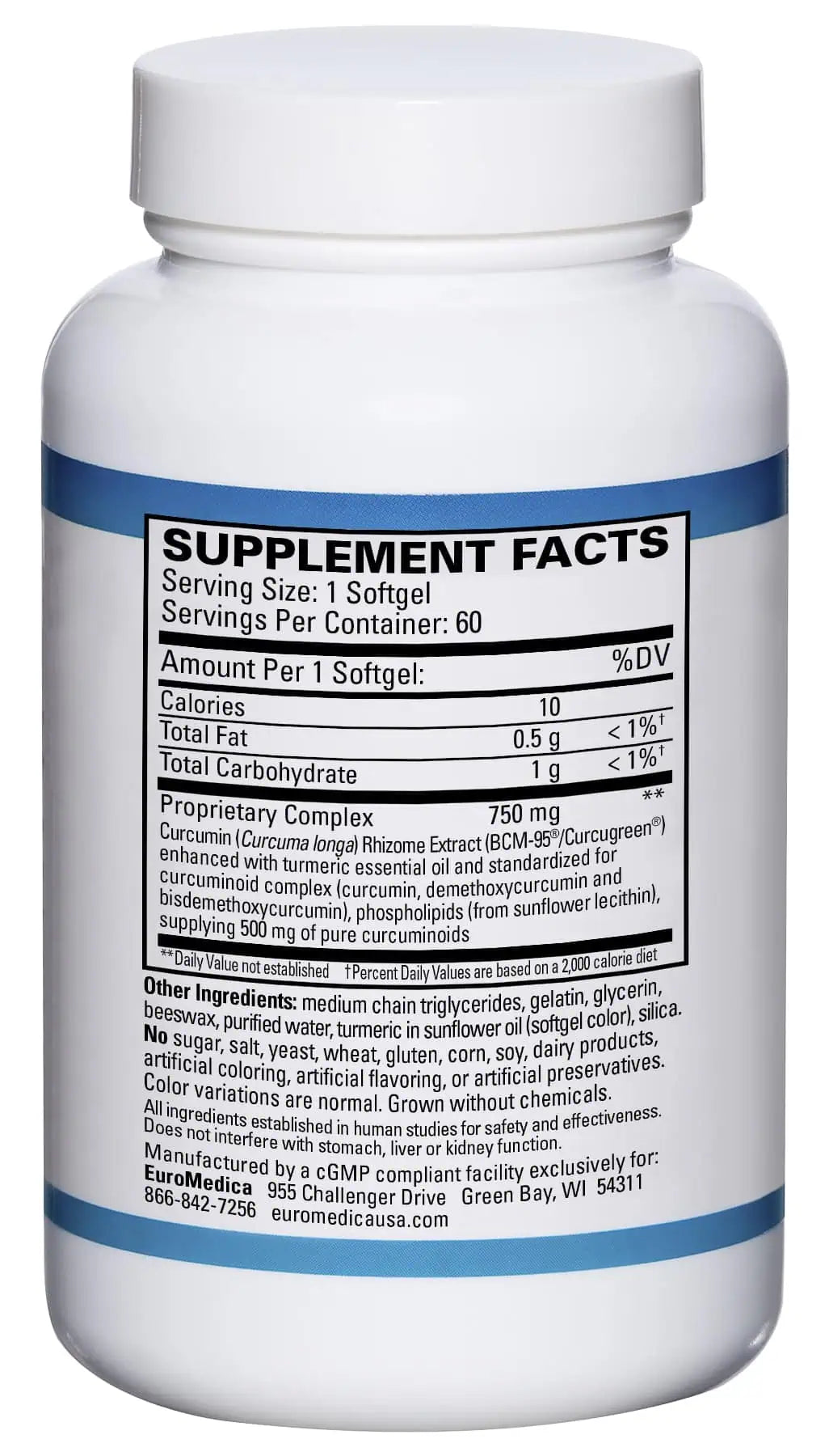 EuroMedica CuraPro® (750 mg Curcumin Complex)