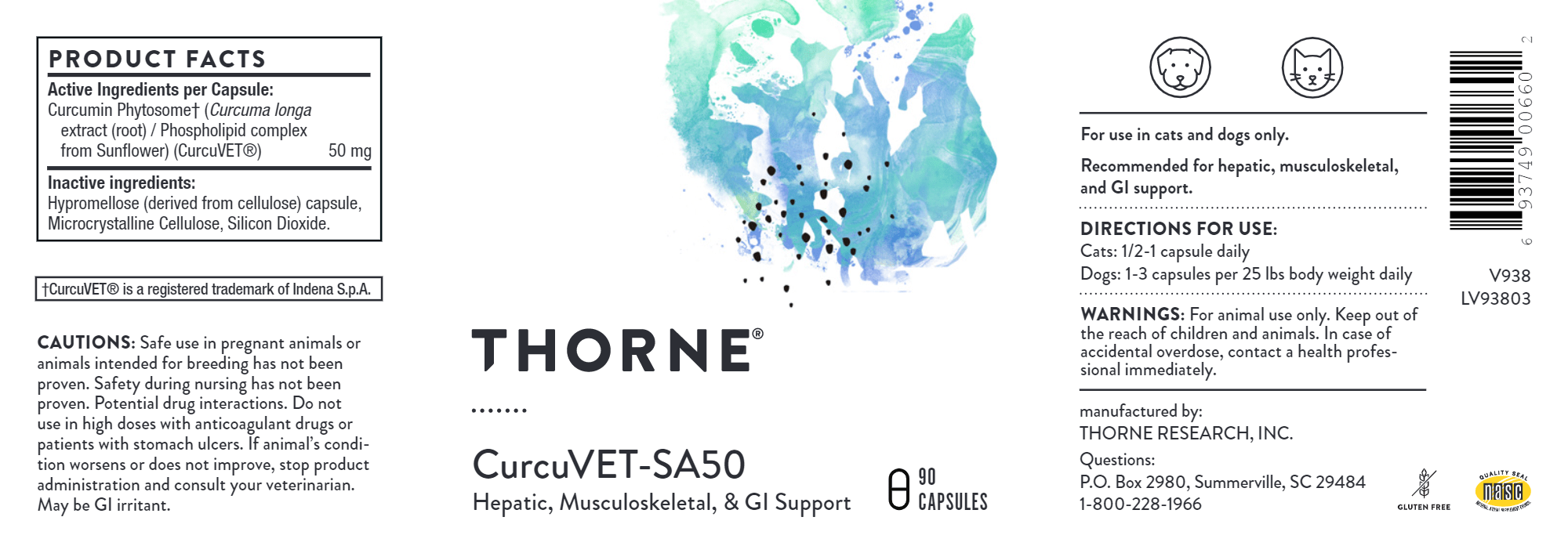 THORNE CurcuVET-SA50