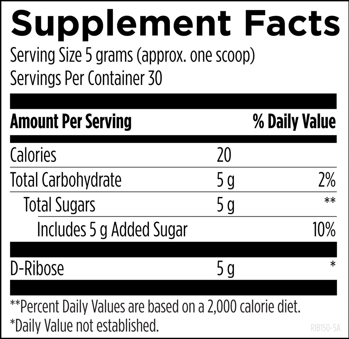 Designs for health D-Ribose