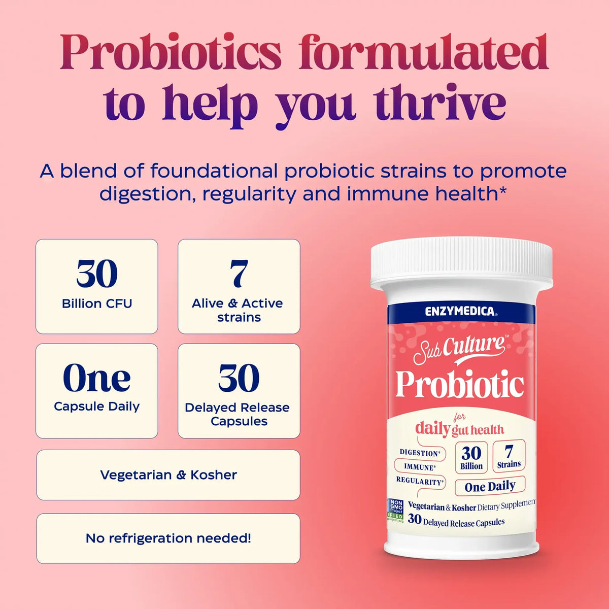 Enzyme Science SubCulture™ Probiotic for Daily Gut Health