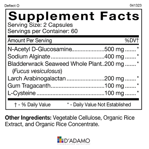 D’Adamo Personalized Nutrition® - Deflect - Lectin Blocker (Blood Type O)
