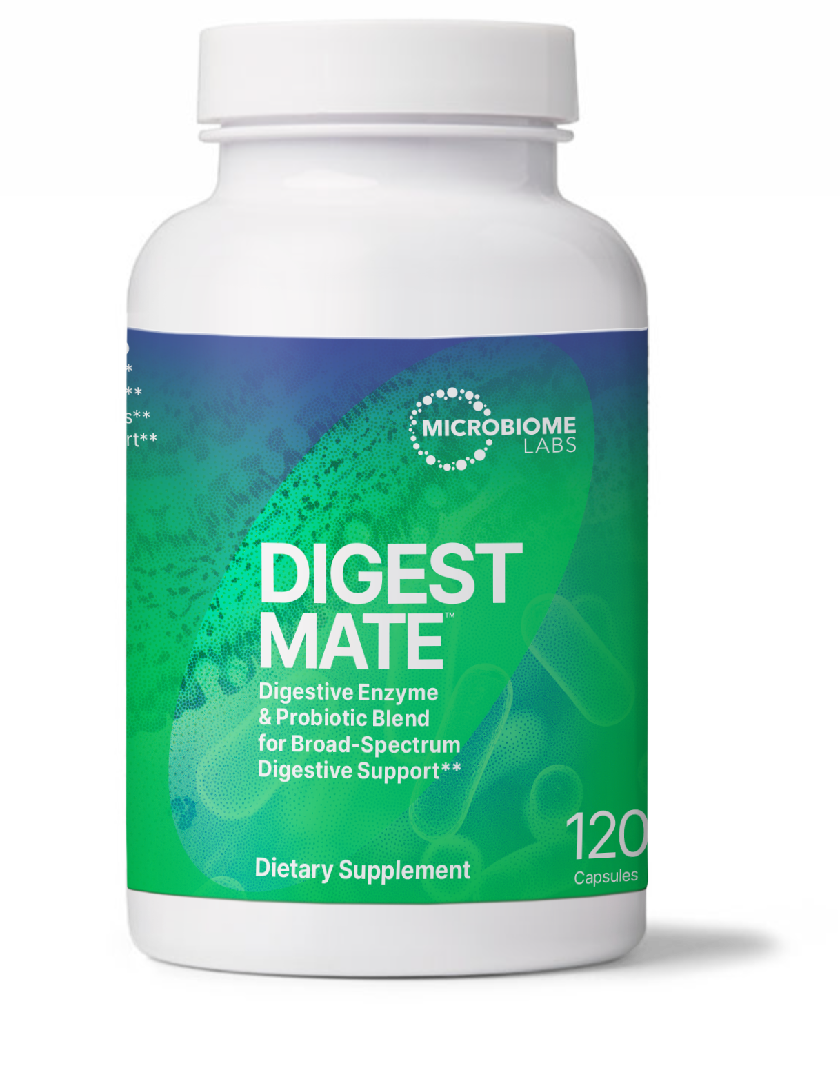 Microbiome Labs DigestMate digestive enzyme capsules — improved digestion support