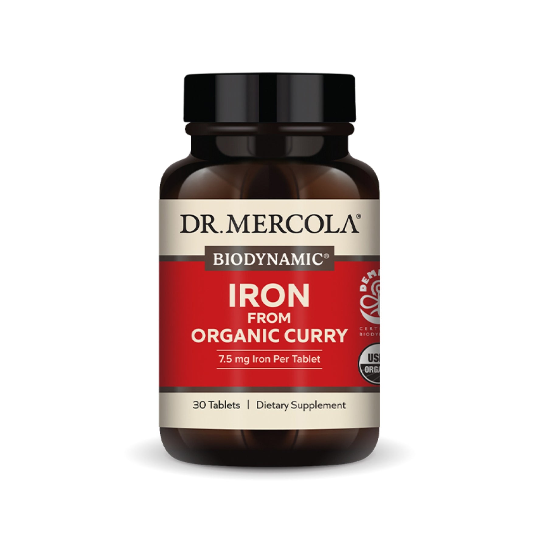 Dr. Mercola Biodynamic® Iron from Organic Curry 7 mg